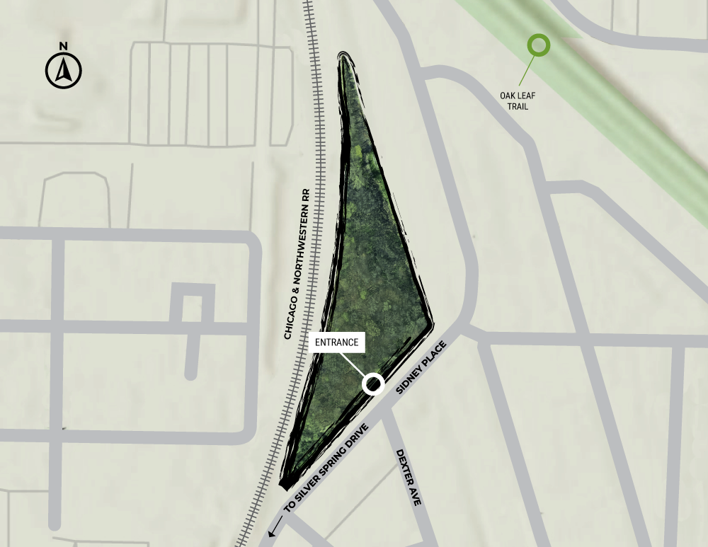 Sidney Woodlands Preserve Map